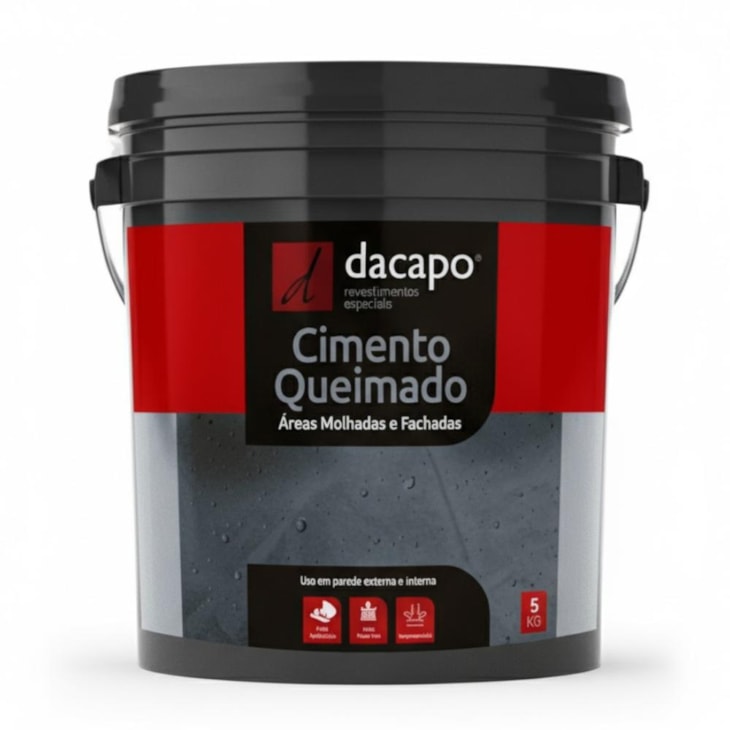 Cimento Queimado Para Fachadas Barbante Suave Dacapo 5kg