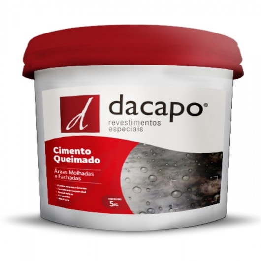 Cimento Queimado Para Fachadas Concreto Suave Dacapo 5kg - Imagem principal - e26685b2-d643-49dd-9b5f-e191bae57041