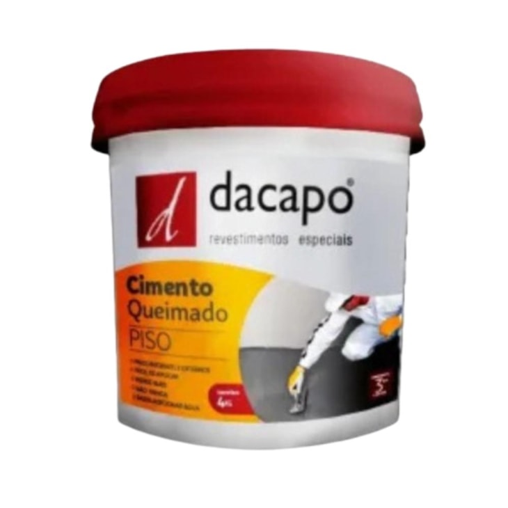Cimento Queimado Para Piso Off White Dacapo 4Kg