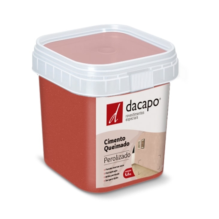Cimento Queimado Perolizado Cobre Dacapo 1,2kg