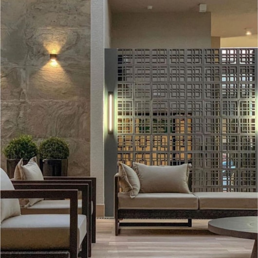 Cobogó Argila Tartan Carbono Manufatti 26x26cm - Imagem principal - 558fbce4-6510-4fff-887c-e7a74ec28120