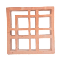 Cobogó Argila Tartan Natural Manufatti 26X26Cm