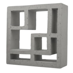 Cobogó Argila Tasmânia Line Carbono Manufatti 25X25Cm