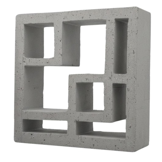 Cobogó Argila Tasmânia Line Carbono Manufatti 26x26Cm - Imagem principal - 88df79b9-dfa1-47a5-9c62-ae6e7bece321