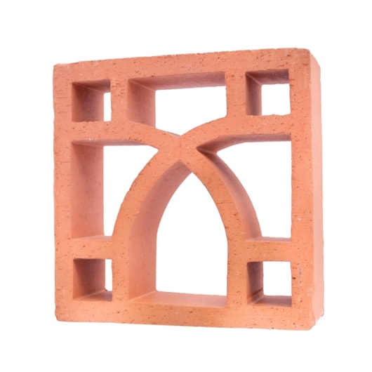 Cobogó Manufatti Argila Arabesco Natural 26x26cm - Imagem principal - af34b21b-b292-43de-a283-be3ab647814b