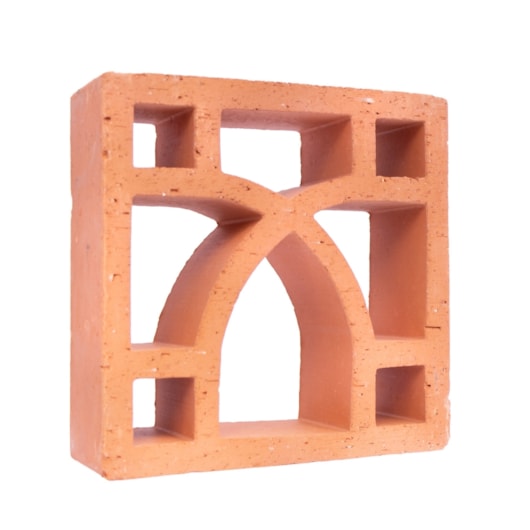 Cobogó Manufatti Argila Arabesco Natural 26x26cm - Imagem principal - e7807777-e646-4cc4-b179-996ffc9028be