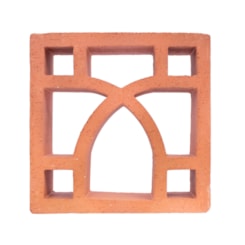 Cobogó Manufatti Argila Arabesco Natural 26x26cm