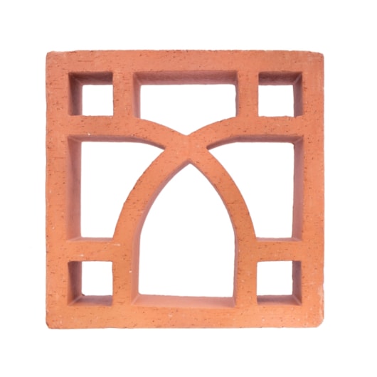 Cobogó Manufatti Argila Arabesco Natural 26x26cm - Imagem principal - be01d254-bd8c-43b3-b5c0-be9efe15bc36