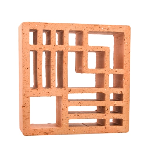 Cobogó Manufatti Argila Tasmania Natural 26x26cm - Imagem principal - 606281af-07c7-4059-8b69-ca4cd539cbe6