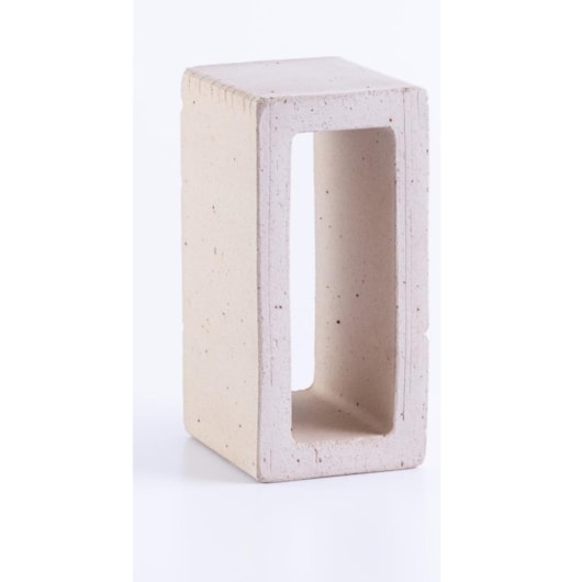 Cobogó Manufatti Porcelana Polígono Cinza Quente 9x18,5cm - Imagem principal - 80017054-3423-4c2e-91ec-2a1d142f2a7b