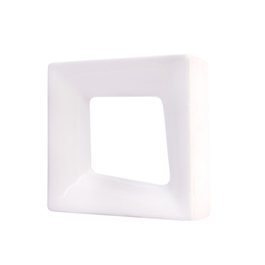 Cobogó Manufatti Quadrado Branco Brilhante 20x20cm - Imagem principal - 820630ae-1687-4a55-8d54-b45e5654de39