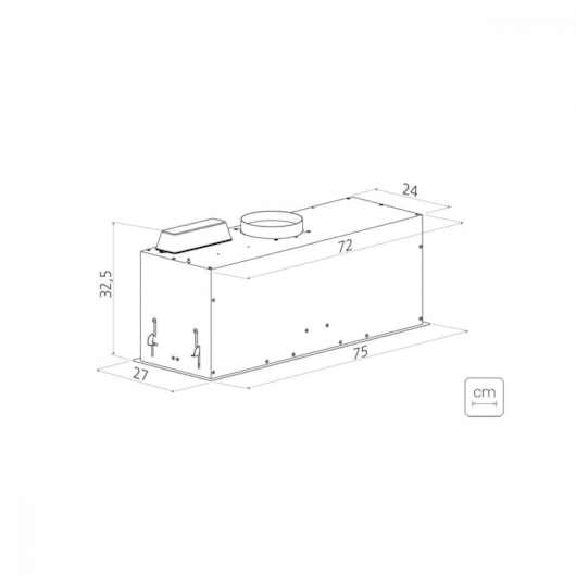 Coifa de Embutir Incasso Inox Retangular Tramontina 220V - Imagem principal - 9795c649-046b-45e6-8690-de97471cbafd