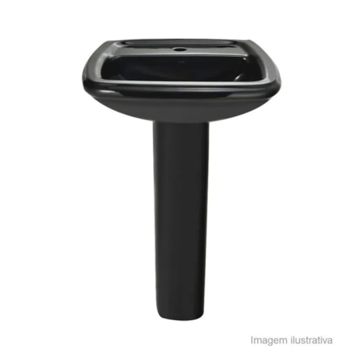 Coluna Para Lavatório Fit Preto Celite - Imagem principal - 38f2473c-8823-49bb-867b-672c3d871e1c