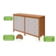 Cômoda 6 Gavetas Maggiore Amêndoa e Off White Lopas - 22a7ad25-2194-484e-9ffc-e7192fcaebf3