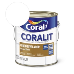 Complemento Esmalte Coralit Fundo Nivelador Branco Fosco Coral 3.6L