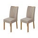 Conjunto 2 Cadeiras Apogeu Tec Veludo Naturale Creme Amêndoa Lopas - ddbdadb9-7339-4211-a467-39bce8e3e698