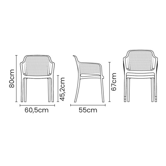 Conjunto 4 Cadeiras Gabriela Preto Tramontina - Imagem principal - 50cd691d-e0d9-488c-b2e6-2971c08e2f37