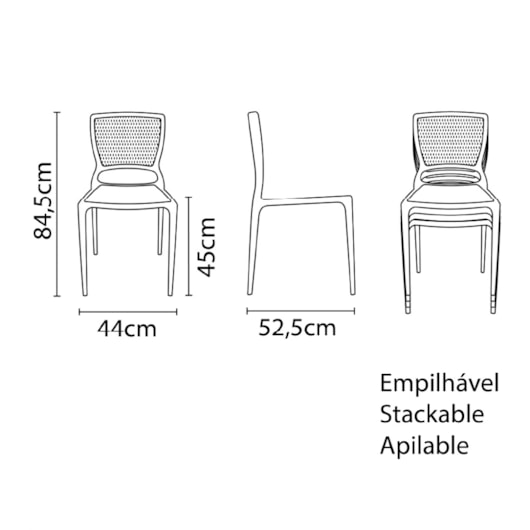 Conjunto 4 Cadeiras Safira Summa Camurça Tramontina - Imagem principal - 0ac26ad2-6658-41ab-b4d0-3ccd01e1e47a