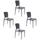 Conjunto 4 Cadeiras Safira Summa Grafite Tramontina - 1208eb13-b8c5-4665-933f-c21e22f1cd16