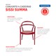 Conjunto 4 Cadeiras Sissi Summa Vermelho Tramontina - e80e3010-1c5b-4ae9-ba41-31456890d9ac