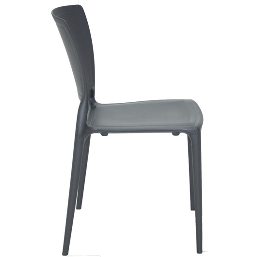 Conjunto 4 Cadeiras Sofia Encosto Fechado Grafite Tramontina - Imagem principal - 5aacdd22-2a04-453f-b6b7-9405ec0fd352