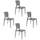 Conjunto 4 Cadeiras Sofia Grafite Tramontina - 346ecfd8-7200-4cd8-916d-ad945a465367