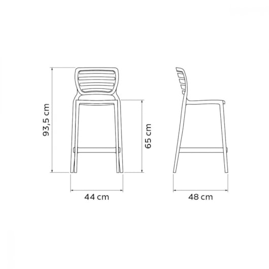 Conjunto 4 Cadeiras Sofia Summa Alta Resistência Grafite Tramontina - Imagem principal - 66f1e766-69cb-4e41-b050-378ce1bd8a4b