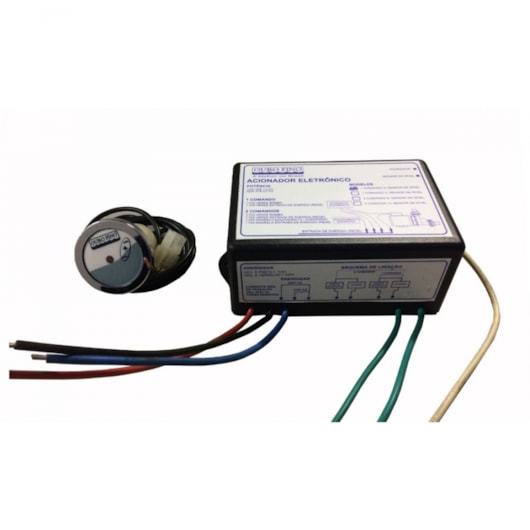 Conjunto Acionador Eletrônico em ABS Cromado C/ 01 Comando S/ Sensor de Nível Ouro Fino - Imagem principal - 880f9373-4224-4a12-b068-b59f5266c2b6