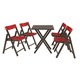 Conjunto De Mesa Com 4 Cadeiras Em Madeira Pontenza Tauari 10630/029 Tabaco/vermelho Tramontina - 743dd994-1d18-450f-a4e2-2f02fd8a13ce