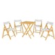 Conjunto De Mesa Com 4 Cadeiras Em Madeira Pontenza Tauari 10630/031 Envernizado/branco Tramontina - 2a7be1b4-6ddd-4759-9dc7-93e0aaa6c5e2