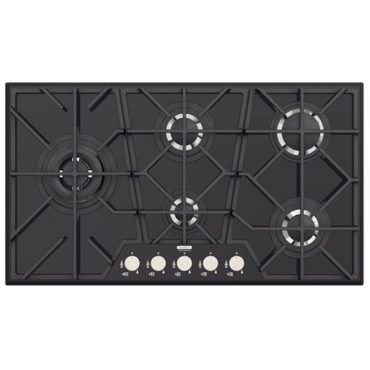 Cooktop A Gás Em Vidro Temperado Design Collection Penta Glass Full 5G B 90 Safe Tramontina - Imagem principal - d2fde14a-0d0f-4245-b865-92c2dd260cb5