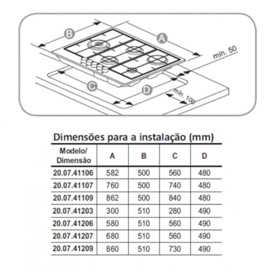 Cooktop A Gás Montreal Vidro Debacco 90Cm 5 Bocas - Imagem principal - 13a829b4-1454-46d8-ad76-d896019918a0