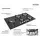 Cooktop a Gás Penta Glass Flat em Vidro Temperado e Trempes em Ferro Fundido com Acendimento Automático 5 Queimadores Tramontina Design Collection - 55f232c9-4e52-469b-b3ae-4168ad9fe6b2