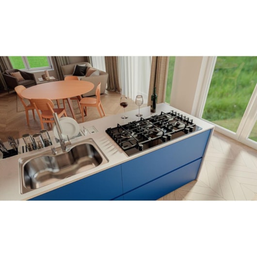 Cooktop À Gás Penta Safestop 90 Acendimento Superautomático Tramontina - Imagem principal - d97d31dc-4443-49aa-8609-f9bba8a7202d