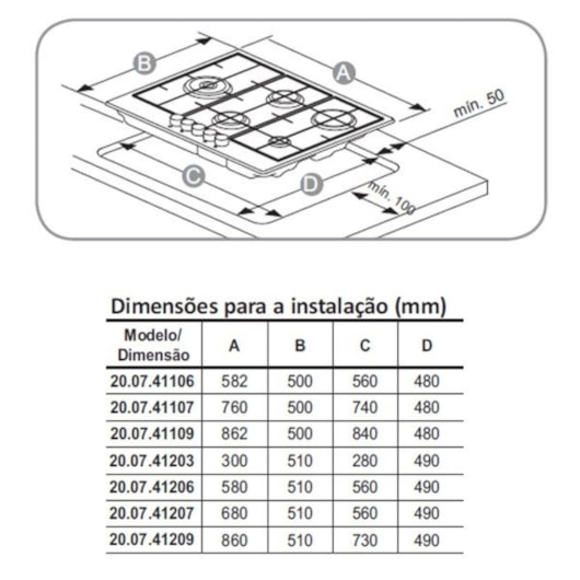 Cooktop A Gás Zurique 1 Boca Aço Inox 30Cm Bivolt Debacco - Imagem principal - e0f4c8f4-87b6-4064-9953-c73566b484ce