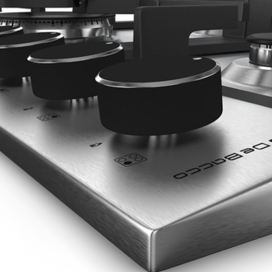 Cooktop A Gás Zurique Aço Inox Debacco 4 Bocas 60cm - Imagem principal - 439c0d83-d93d-48c2-a083-85ea05144eb8