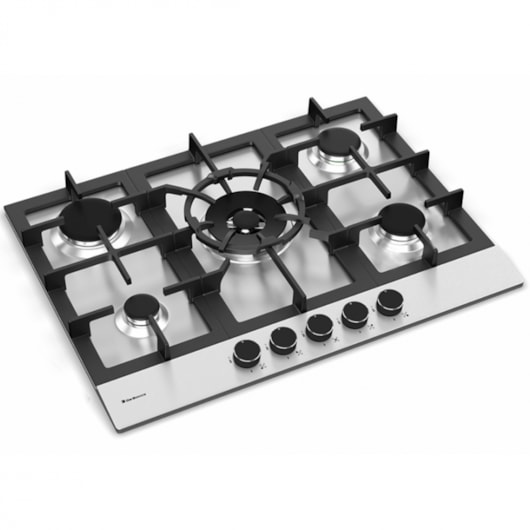 Cooktop A Gás Zurique Aço Inox Debacco 70Cm 5 Bocas - Imagem principal - 0b7e5b10-a7a3-41af-adca-751041f60c1b