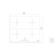 Cooktop por Indução Square Slider B 4EI 60 Vitrocerâmico com 4 Áreas de Aquecimento e Comando Touch Tramontina - e71ebb31-d562-4037-9bbe-164a6c5e7384
