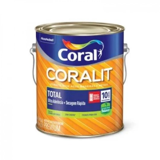 Coralit Total Fosco Branco 3,6L Coral - Imagem principal - 5d4a3915-73e5-45d8-9dcf-e2f388da3371