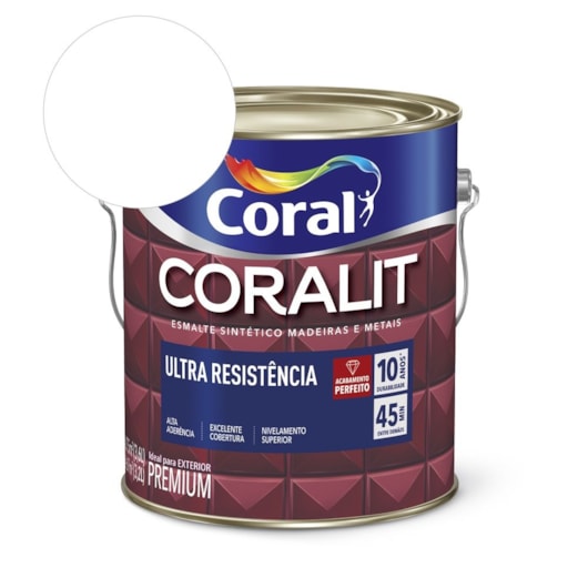 Coralit Ultra Resistência Alto Brilho Branco Neve Coral 3,6L - Imagem principal - 06bc773a-16c3-4c93-bbb1-18d44787ef2f