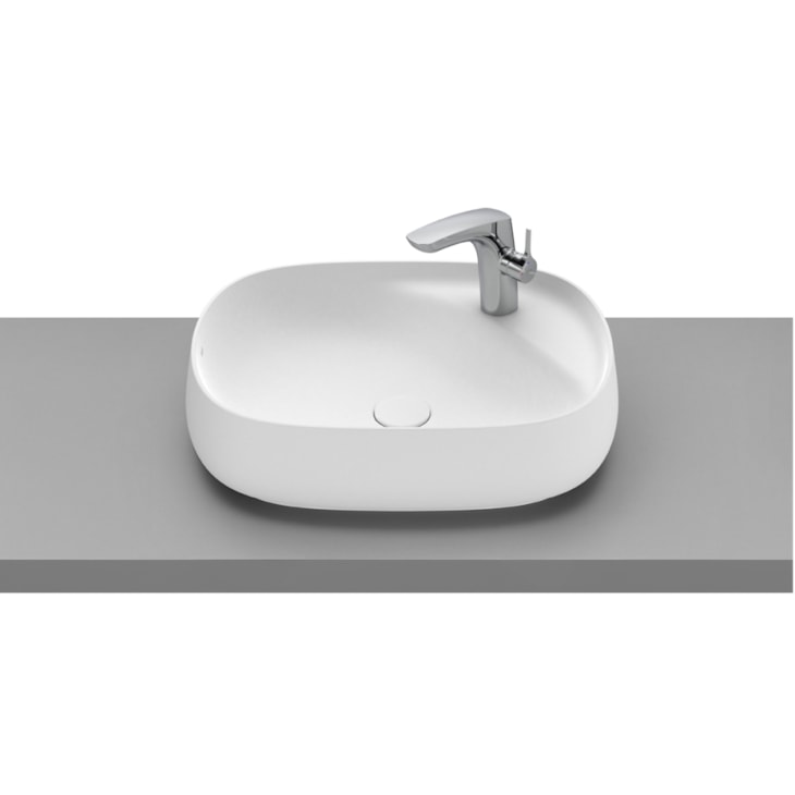 Cuba De Apoio 58cm,5x45,5cm Válvula 1.1/4 Beyond Blanco Mate Roca