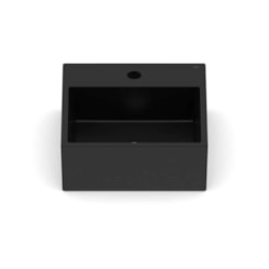 Cuba De Apoio Com Mesa Loft Q6 Mate Black Incepa 35x35cm