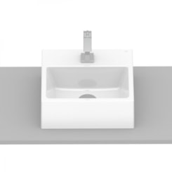 Cuba De Apoio Com Mesa pq33 Optica Branco Roca 33x33cm
