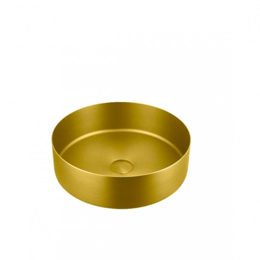 Cuba De Apoio Com Válvula Para Lavatório Cub1032 Dourado Escovado Kromma 36x12cm - Imagem principal - d6e22158-915b-41ee-b648-46857d561063