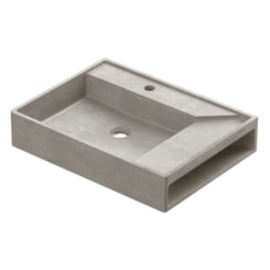 Cuba De Apoio De Mesa Direita Concreta Docol  60x45x12cm