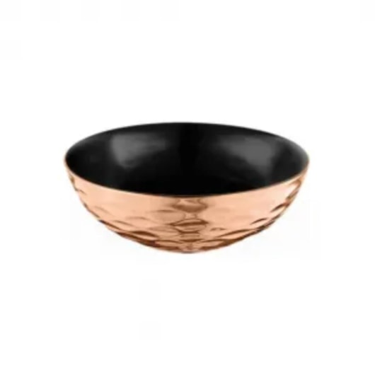 Cuba De Apoio De Porcelana Para Lavatório Cub1001 Black Matte E Rose Gold Kromma 42x14cm - Imagem principal - 15a4c2df-ee08-4fa8-830b-4f5d9845bd80