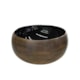 Cuba De Apoio De Porcelana Para Lavatório Cub1019 Preto Brilhante Com Textura Kromma 37x16cm - 34093fe8-c19d-4346-9eb8-00fb09fb867b