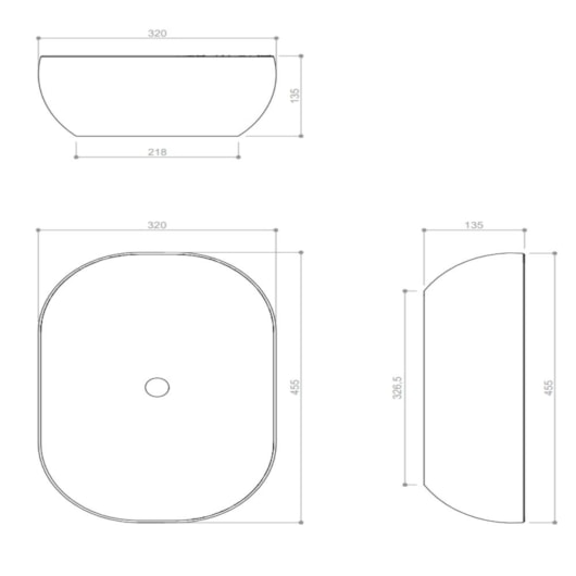 Cuba De Apoio De Porcelana Para Lavatório Cub1029 Branco E Black Matte Kromma 45x32cm - Imagem principal - dbee8034-b4b3-4772-ae03-228288456dd2