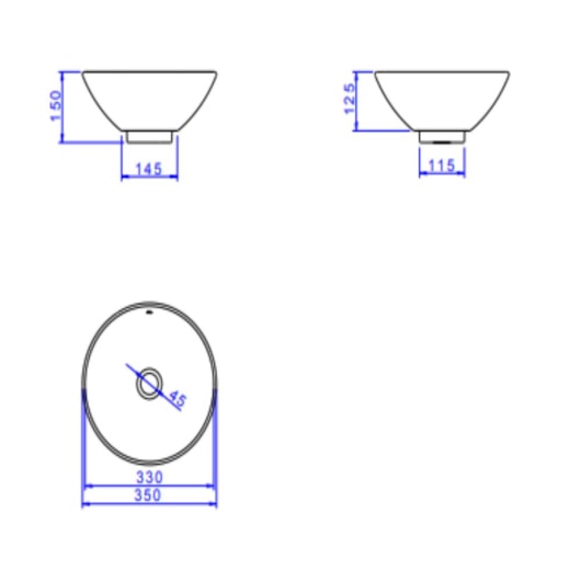 Cuba de Apoio Deca Redonda Branco 35 cm - Imagem principal - f1dc1667-10ca-4b25-bc39-f0f26454f9a9