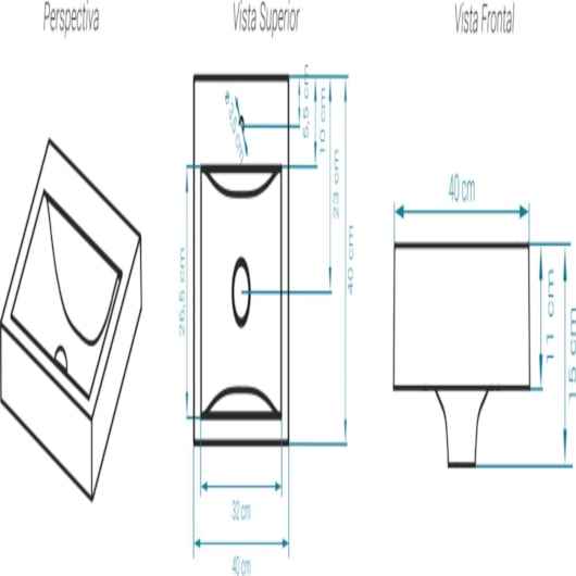 Cuba De Apoio Duramatt Arco 40 Branco Fosco Acetinado Sabbia - Imagem principal - 97ccf8b2-18ea-4d12-b414-af632482f3a8